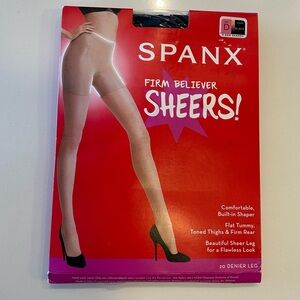 SPANX Firm Believer Sheers, Black Size D